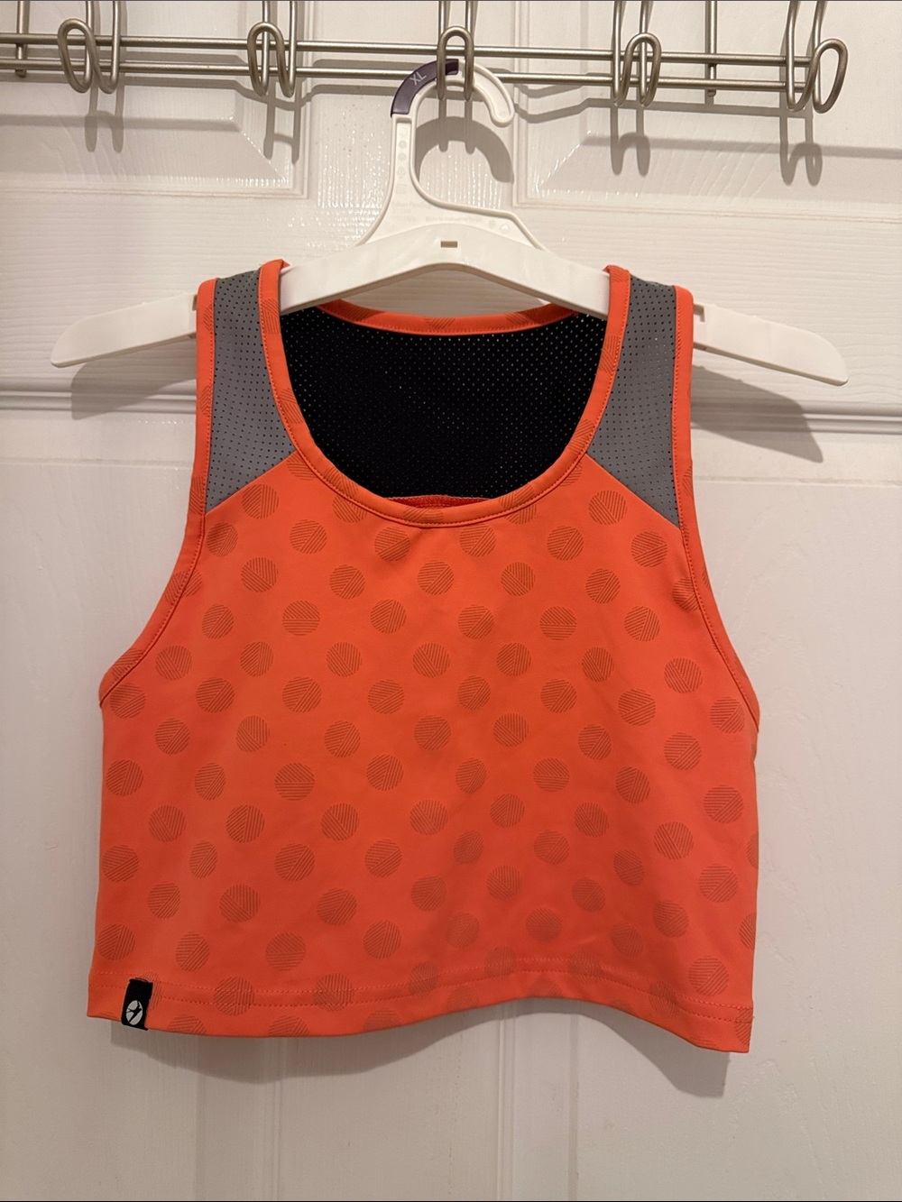 Oiselle Orange Active Crop tank Top - Breathable Performance